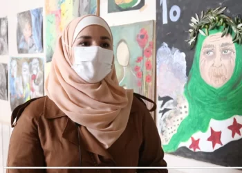 معرض الرسم التشكيلي في إدلب